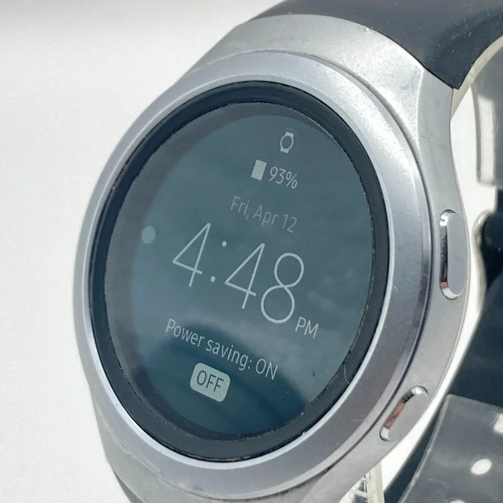 Samsung Gear S2 Smart Watch 44mm SM-R730A Works Silver Tone